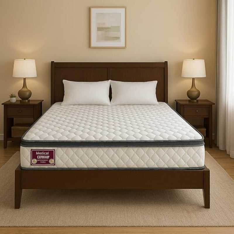 Zavora Homes Medical Euro Top Mattress – Orthopedic Support | (18 cm Thickness) | Pressure Relief | Motion Isolation | Premium Knitted Fabric | Medium Firm Comfort | (Single - 90 x 190 cm)