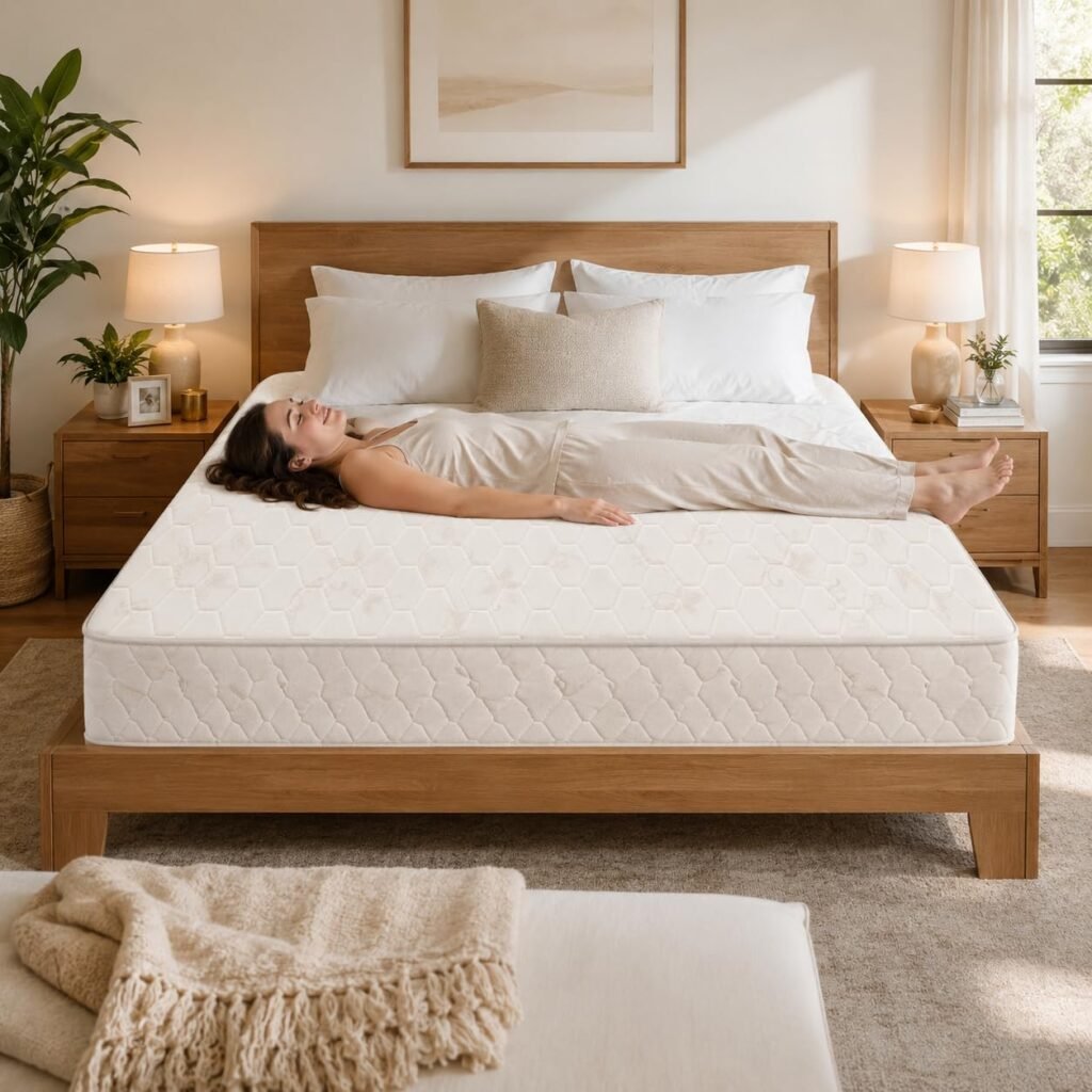Orthopedic Foam (12 cm Thickness),Medical Mattress, Extra Firm Bed Mattress for Back Support & Back Pain Relief, Beige American Tricot Fabric Cover, (Wide Single - 100 x 200 cm)