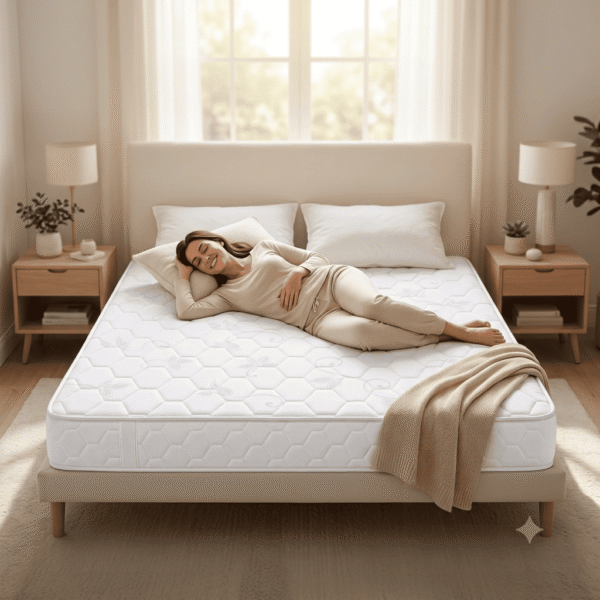 Zavora Extra Firm Orthopedic Medical Mattress – White | Firm Back Support | Breathable Fabric