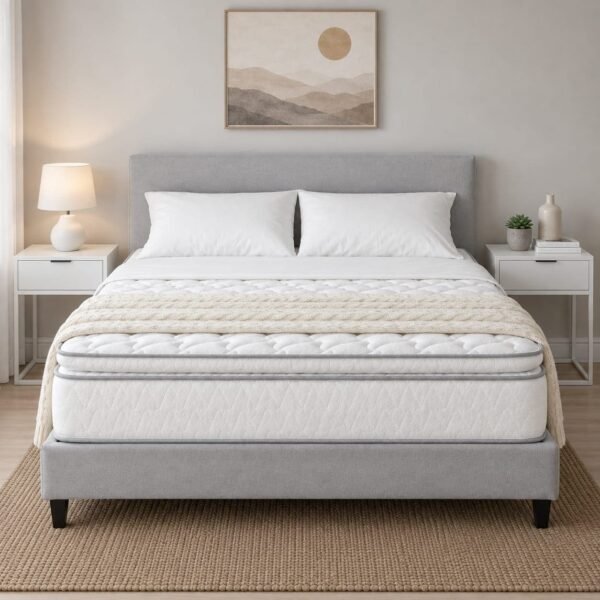 Zavora Medical Pillow Top Mattress – White | Supportive Comfort | Soft Top Layer